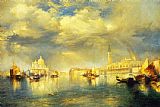 Thomas Moran Canvas Paintings - Venetian Scene